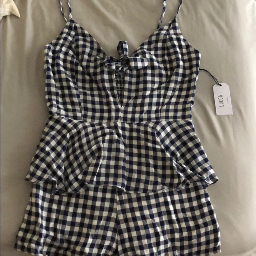 Plaid Lucca Romper
